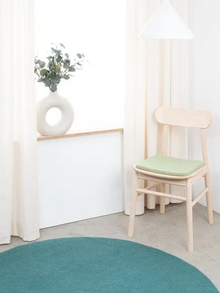 myfelt myfelt Flachfilz Sitzauflage (⌀ 36 cm, 36 x 36 cm), Hellgrün (lasse), – Produktbild 4 von 4