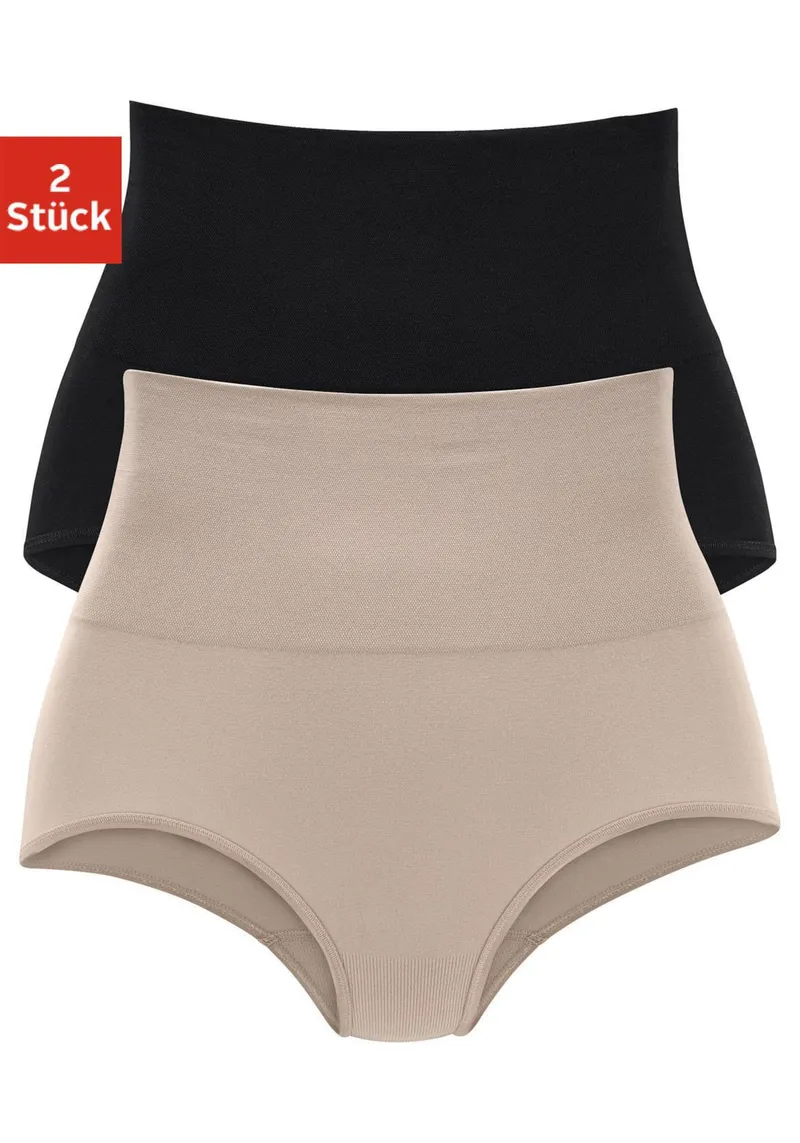 petite fleur by Lascana Formslip schwarz, beige, Schwarz, beige, – Produktbild 3 von 3