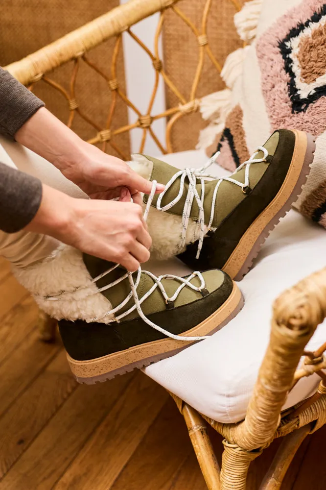 Minuit Sur Terre Damen vegan Stiefel Joy Forêt Grün, Grün, – Produktbild 2 von 2