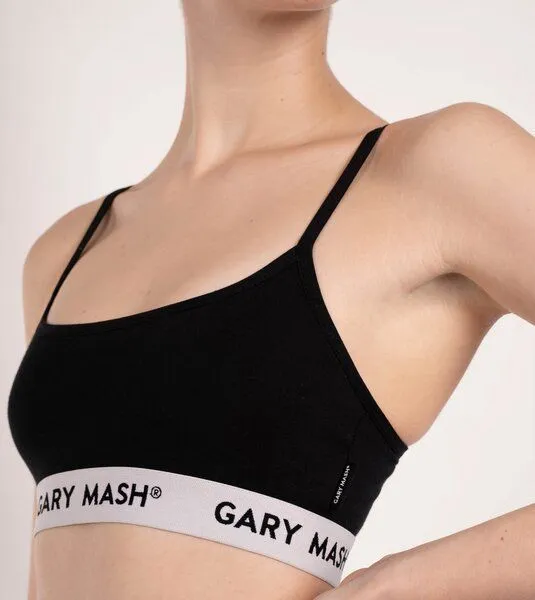 Gary Mash GARY MASH Bandeau Power BH aus Biobaumwolle, Schwarz, – Produktbild 4 von 4