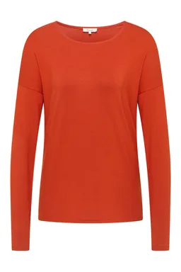Tranquillo Lockeres EcoVero™-Shirt - rooibos / L – Produktbild 1 von 1
