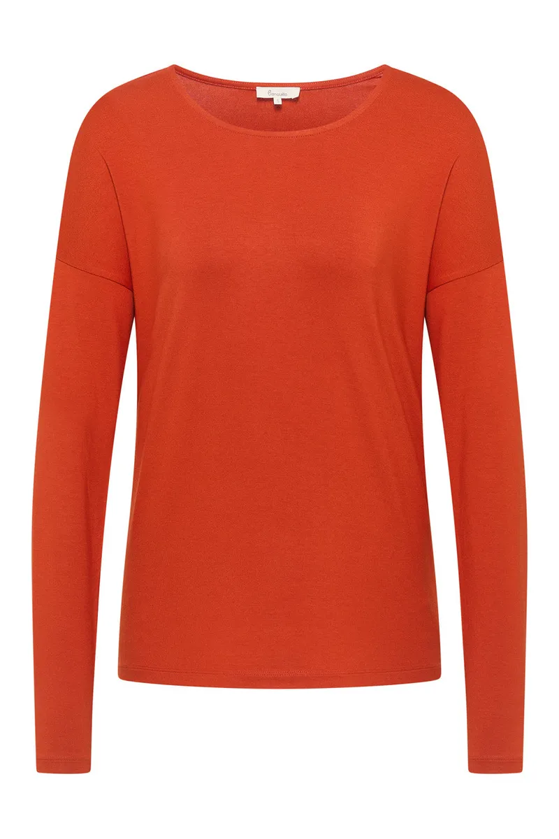 Tranquillo Lockeres EcoVero™-Shirt - rooibos / S – Produktbild 1 von 1