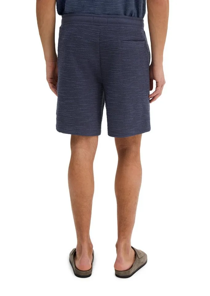 Marc O'Polo Marc O'Polo Shorts aus weichem Bouclé-Jersey, Blau, – Produktbild 3 von 5