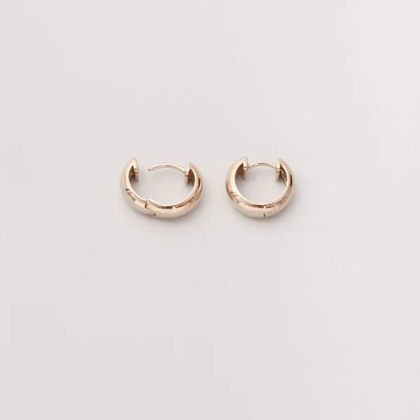 fejn jewelry fejn jewelry Ohrringe 'shiny huggie', Gold, – Produktbild 1 von 2