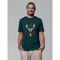 watapparel watapparel T-Shirt Unisex Christmas with love, Glazed green, – Produktbild 1 von 1