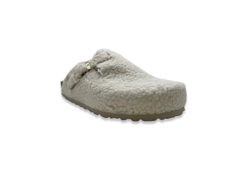 thies thies 1856 Eco Teddy Clog Vegan Clog, Weiß, – Produktbild 2 von 5