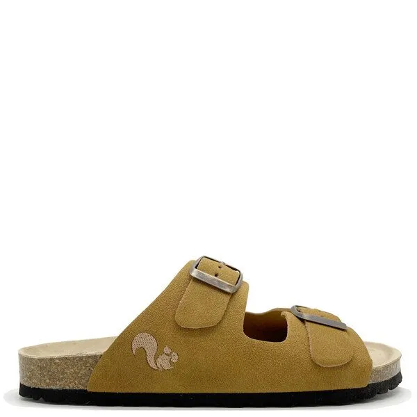 thies Vegane Eco Bio Sandale thies PET aus recycelten Flaschen, Cognac (braun), – Produktbild 1 von 4