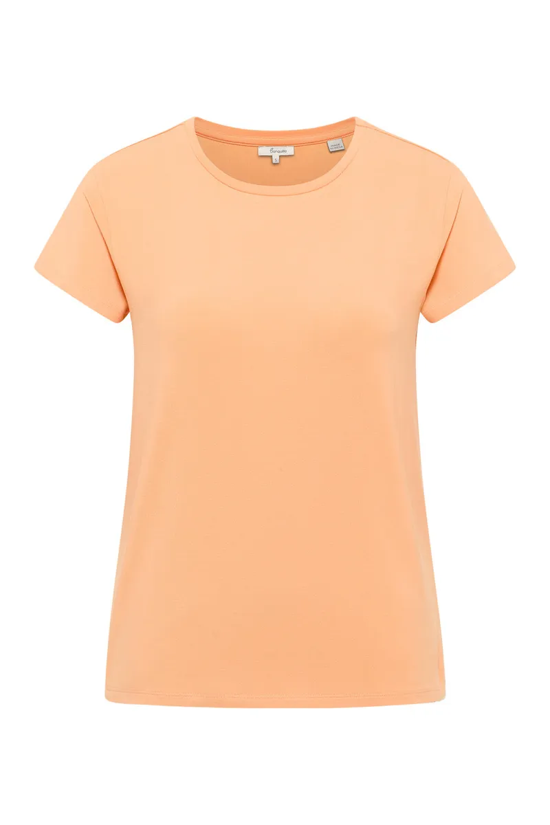 Tranquillo Jerseyshirt Manaa aus Tencel™ - peach / L – Produktbild 1 von 2