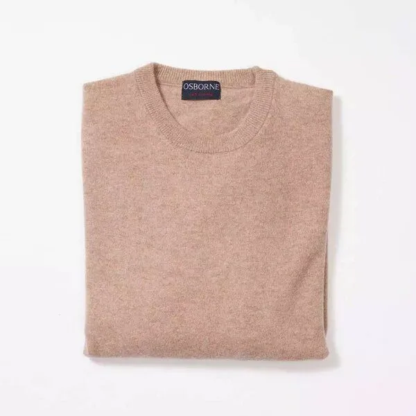 Osborne Knitwear Osborne Knitwear Gelongwoll-Pullover, Colt (beige), – Produktbild 4 von 4
