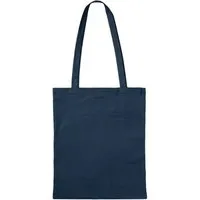 Baumwoll-Tragetaschen, dunkelblau 38x42 cm mit zwei langen Henkeln – Produktbild 1 von 1