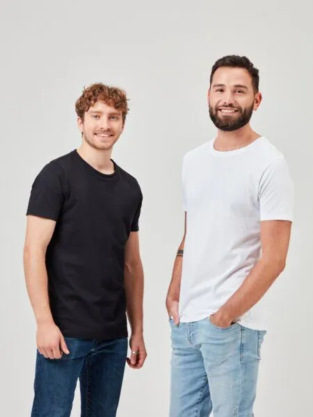 COREBASE COREBASE TShirt Doppelpack, 100% Bio-Baumwolle, 200 g/m², Weiss / schwarz, – Produktbild 2 von 4