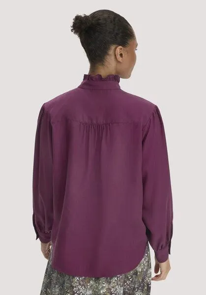 hessnatur hessnatur Bluse Relaxed aus reiner TENCEL Lyocell, Fuchsia, – Produktbild 2 von 4
