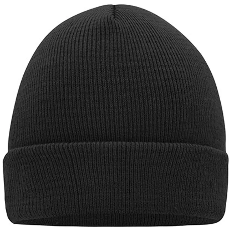Myrtle Beach myrtle beach Klassische Strickmütze in vielen Farben MB7500 Gr. one size black – Produktbild 1 von 1