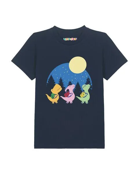 watabout.kids watabout.kids T-Shirt Kinder Dino Spaziergang, French navy, – Produktbild 1 von 2