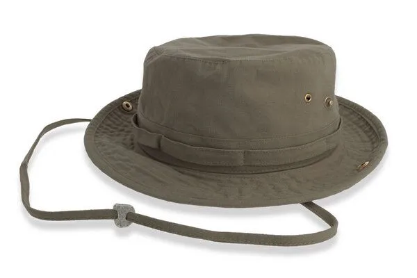 Atlantis Headwear Atlantis Headwear Safarihut Sonnenhut Wanderhut Trekkinghut Outdoor Hut aus recycelter und Bio-Baumwolle, Olive, – Produktbild 3 von 4