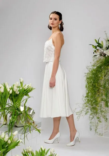 Atelier SNOW Atelier SNOW Zweiteiliges Brautkleid Trägertop Lily-Alyssien – Produktbild 3 von 4