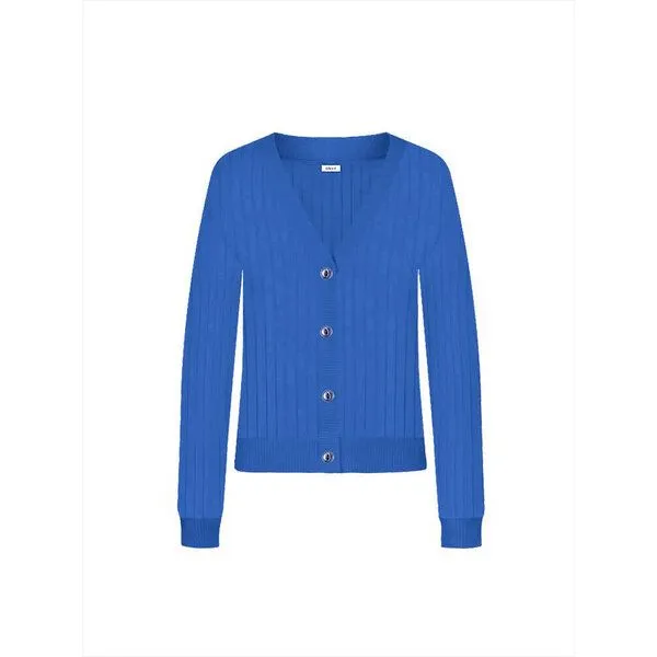 Bleed Bleed Strickjacke COMFY KNIT aus TENCEL und Bio-Baumwolle, Blau (kobaltblau), – Produktbild 1 von 4