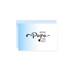 Bow & Hummingbird Bow & Hummingbird Mini-Grußkarte Bester Papa – Produktbild 1 von 1