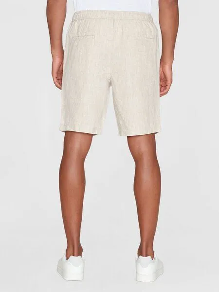 KnowledgeCotton Apparel KnowledgeCotton Apparel Shorts Loose Linen, Feather gray, – Produktbild 4 von 4