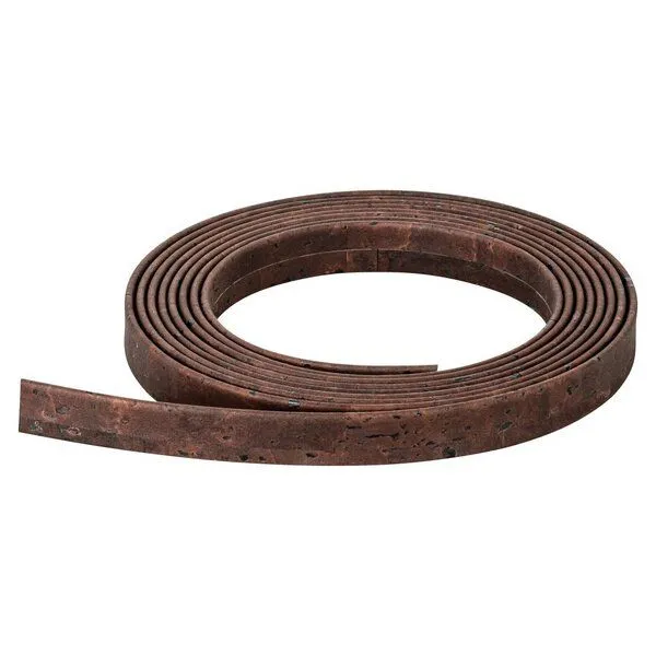 Kork-Deko Kork-Deko Kork Band | flache Korkschnur in braun | 10 mm breit | 1m Länge – Produktbild 3 von 3