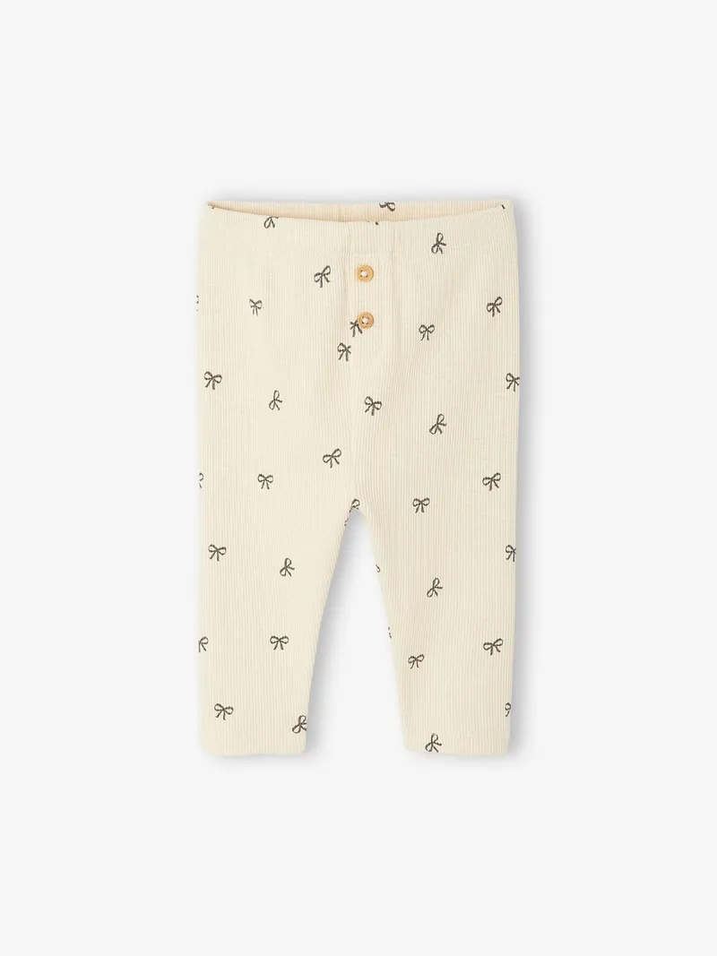 Vertbaudet Baby Leggings vanille, Vanille, – Produktbild 1 von 2