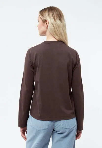 Givn Berlin Givn Berlin Longsleeve GBROSALIE aus Bio-Baumwolle, Coffee brown, – Produktbild 3 von 4