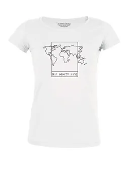 Human Family Human Family T-Shirt - Damen - Amorous "Worldmap" – Produktbild 1 von 1