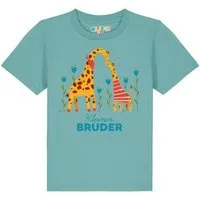 watabout kids watabout.kids T-Shirt Kinder Giraffe Kleiner Bruder, Teal monstera, – Produktbild 1 von 1