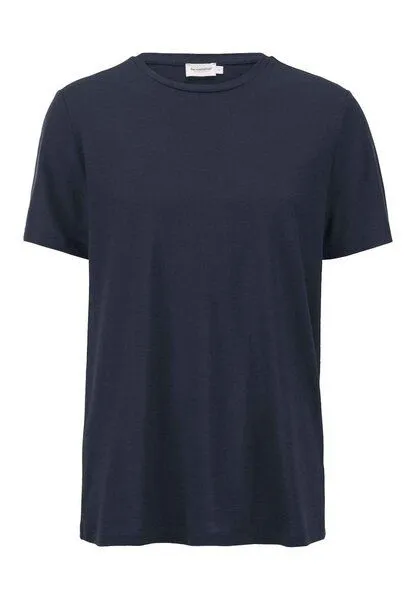 hessnatur hessnatur Wollshirt Regular aus reiner Bio-Merinowolle, Marine, – Produktbild 3 von 4
