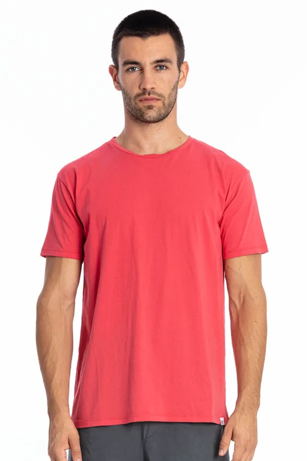 RAVENS VIEW IBIZA RAVENS VIEW IBIZA Herren vegan T-Shirt Basic Azur Elektrisch Rot, Rot, – Produktbild 2 von 2