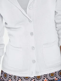 heine Feinstrickjacke weiß – Produktbild 1 von 1