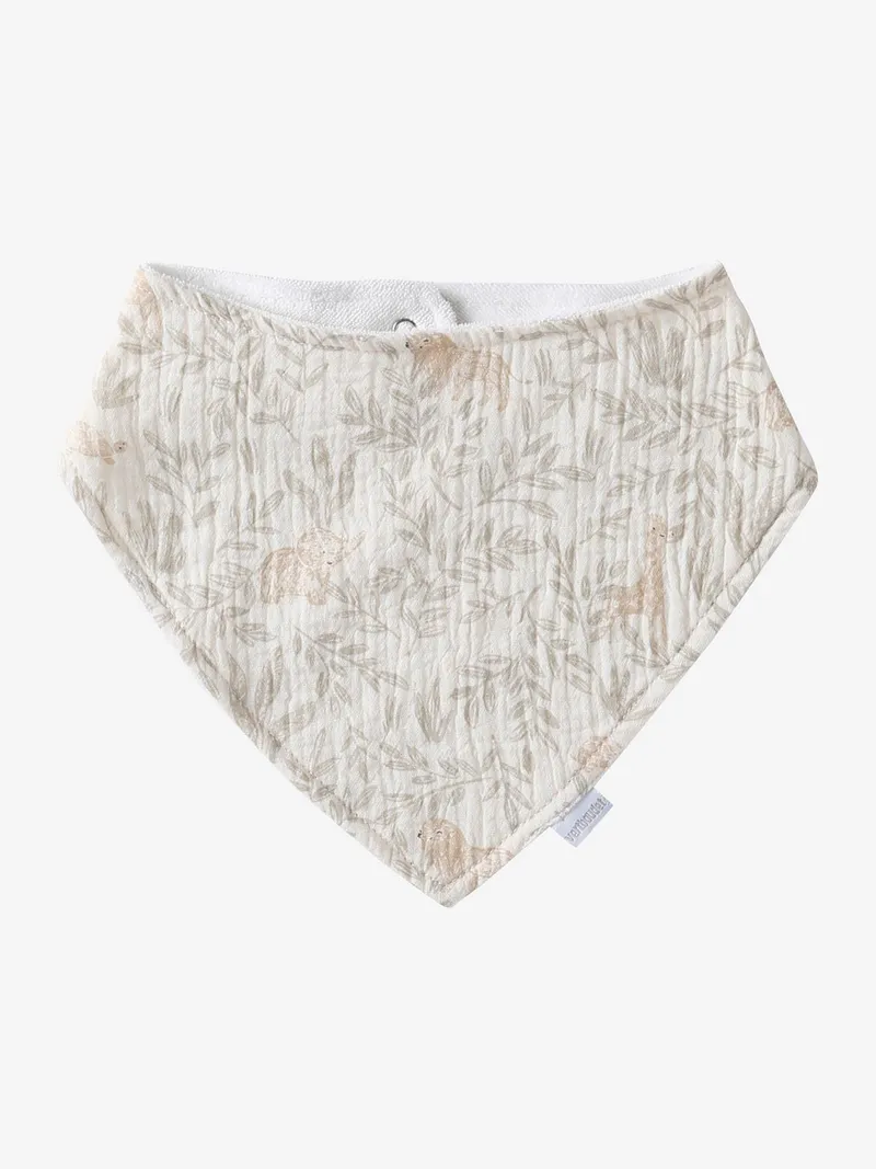Vertbaudet 3er-Pack Baby Lätzchen, Beige/elefant babylon, – Produktbild 4 von 4