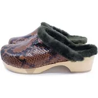 me myClogs PAOLA - flexible Sohle - Premium Holz Clogs von me&myClogs - low heel, Cognac-braun, – Produktbild 1 von 1