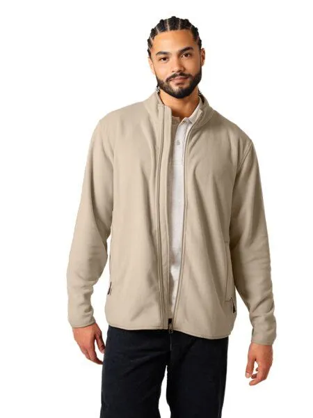 YTWOO YTWOO Baisc Herren Fleecejacke aus 100% recyceltem Polyester, Burgundy, – Produktbild 2 von 4