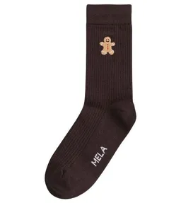 MELA MELA Gerippte Socken Gingerbread aus Biobaumwoll-Mix – Produktbild 1 von 1