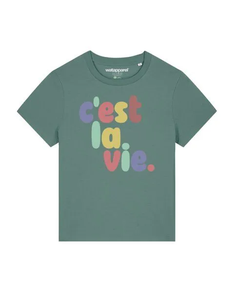 watapparel watapparel T-Shirt Frauen c'est la vie, Green bay, – Produktbild 1 von 3