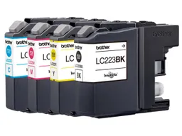 Brother Brother 4er Set Tintenpatronen LC223BK/C/M/Y schwarz, cyan, magenta, gelb – Produktbild 1 von 1