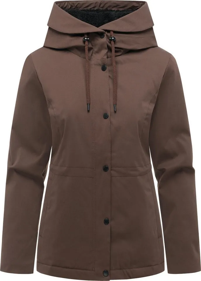 ragwear ragwear Outdoorjacke Padmini B Y Wasserdichte Übergangsjacke mit Taillenzugkordel, Braun, – Produktbild 2 von 5