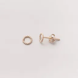 fejn jewelry fejn jewelry Ohrstecker 'twisted circle' im kreisrundem Design – Produktbild 1 von 1