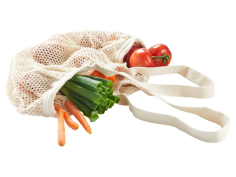 HANS NATUR Netztasche aus Bio-Baumwolle natur Maße 40 x 70 cm, Natur, – Produktbild 1 von 2