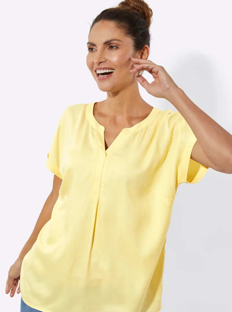Witt Schlupfbluse zitrone, Zitrone, – Produktbild 2 von 2