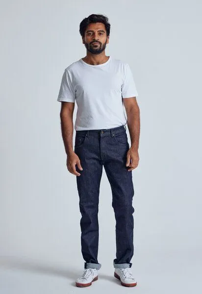 Flax and Loom Flax and Loom Slim Fit Jeans Miles, Deep sea (blau), – Produktbild 5 von 8