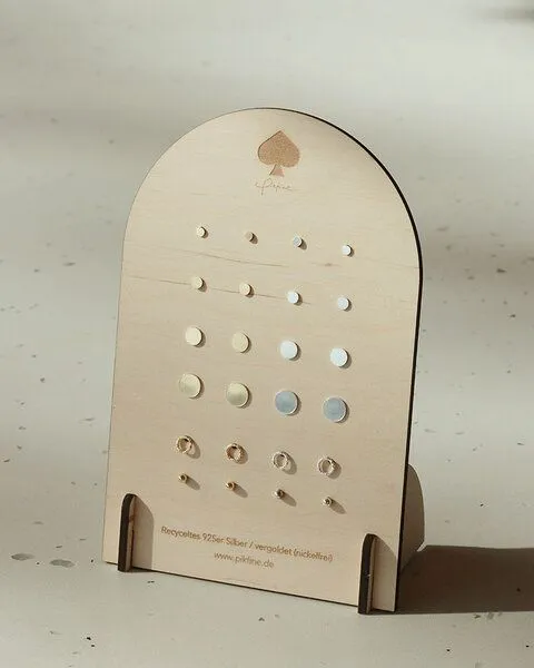 pikfine pikfine Silber Ohrstecker “Dot” // 4 Größen – Produktbild 3 von 3