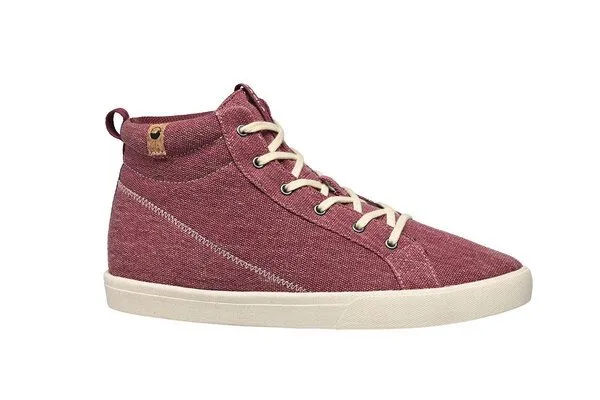 SAOLA SAOLA Vegane Sneaker für Damen - Wanaka Canvas, Burgunderrot, – Produktbild 1 von 3