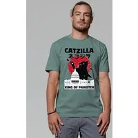 watapparel watapparel T-Shirt Unisex Catzilla, Green bay, – Produktbild 1 von 1