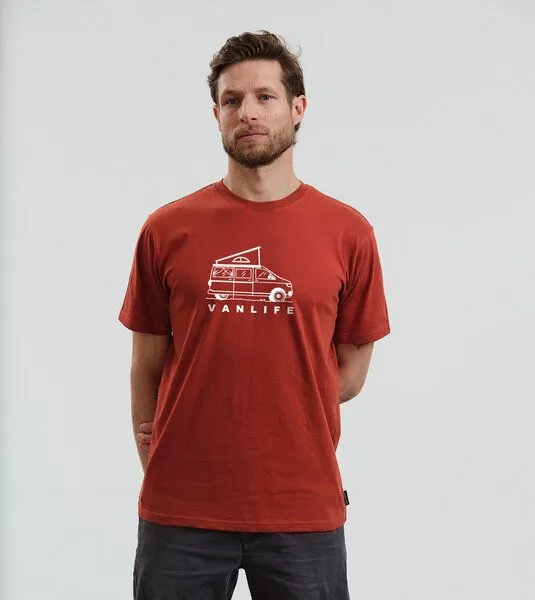 Gary Mash GARY MASH T-Shirt VANLIFE#2 aus Biobaumwolle, Rost (rot), – Produktbild 2 von 3