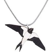 BeWooden BeWooden Holzanhänger Swallow Pendant – handgefertigter Schmuck mit Schwalbenmotiv – Produktbild 1 von 1