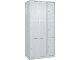 C+P C+P Schließfachschrank Classic PLUS, 9 Fächer, 1850x900x500mm, Lichtgrau/Lichtgrau – Produktbild 1 von 1
