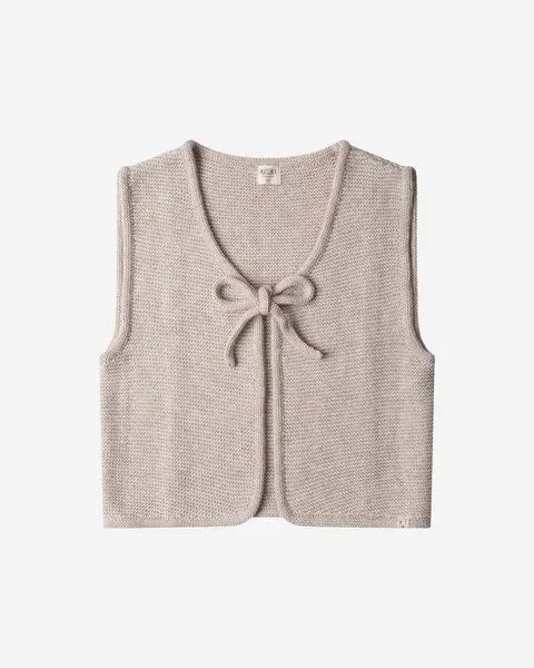 MATONA Matona Weste | Bow Vest | aus Wolle und Baumwolle | GOTS-zertifiziert, Salt, – Produktbild 4 von 4