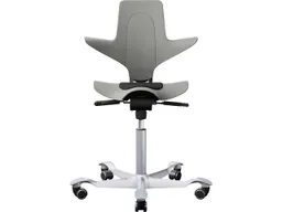 HAG HAG Bürodrehstuhl "Capisco Puls 8010" Gestell: silber/clay,Stoff: "Cura" black – Produktbild 1 von 1
